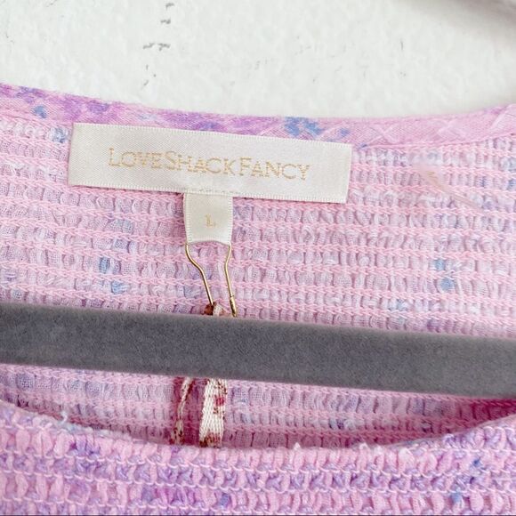 LoveShackFancy Aveline Cotton mini Dress - Passion Purple Lx Shophop Spring 2021 - Picture 8 of 10